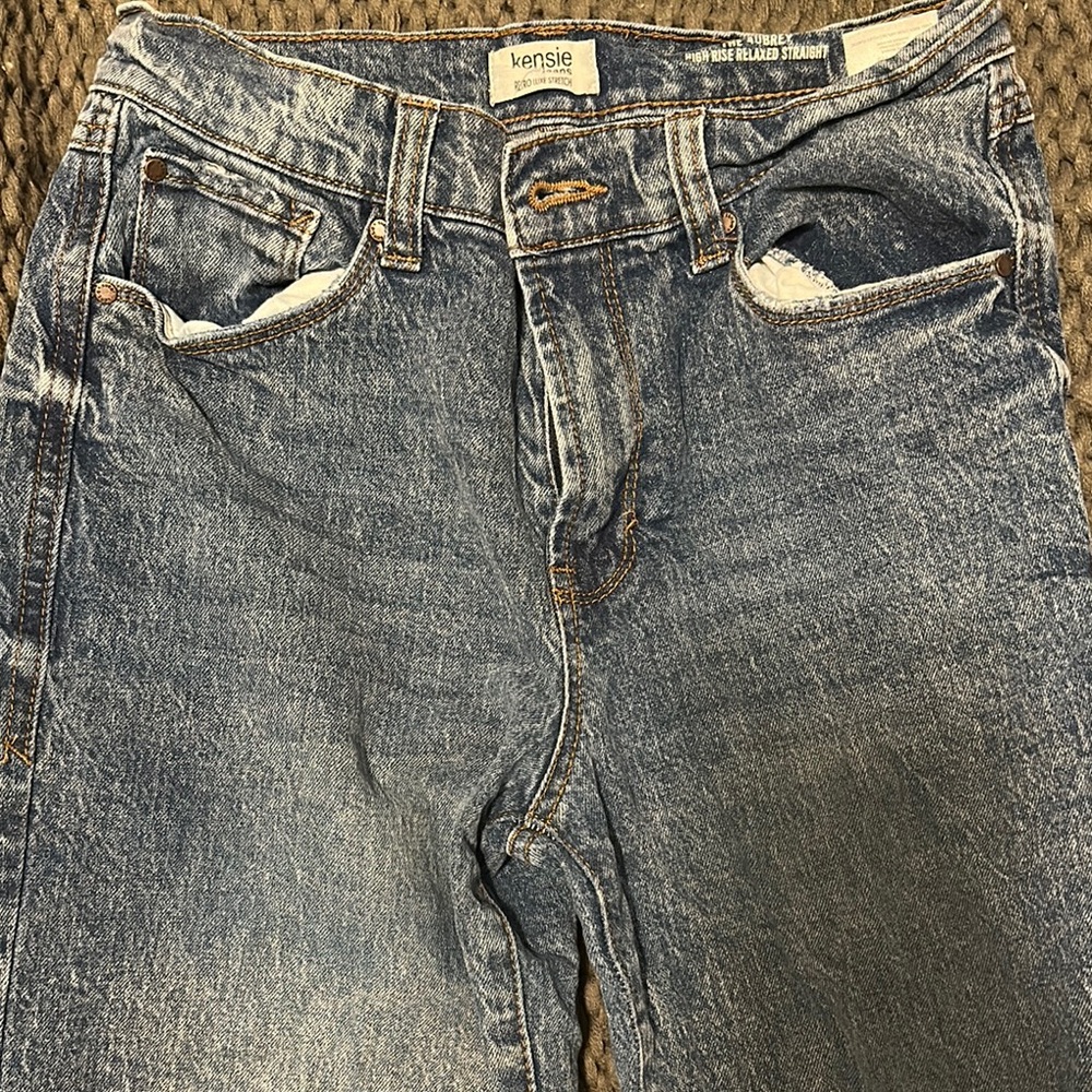 Kenzie Blue Relaxed Jeans with Vintage Wash